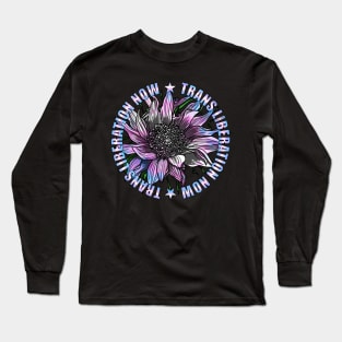 Trans Liberation Now Sunflower Long Sleeve T-Shirt